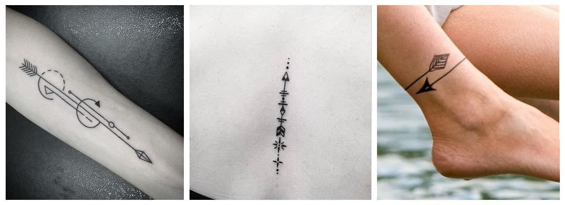 Tatuajes de Flechas originales y minimalistas - Mini Tatuajes